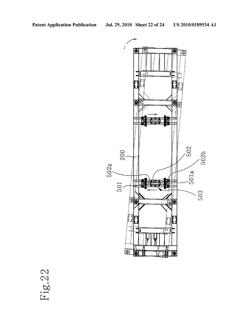 METHOD AND APPARATUS FOR STORAGING AND TRANSFERRING CONTAINERS - diagram, schematic, and image 23