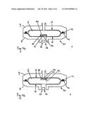 METHOD FOR PROVIDING A BEVERAGE PROVIDED WITH A FINE-BUBBLE FROTH LAYER OR A BEVERAGE AT LEAST VIRTUALLY WITHOUT THE FINE BUBBLE FROTH LAYER, PAD WITH COVERING FILLED WITH PRODUCT TO BE EXTRACTED AND/OR TO BE DISSOLVED; ASSEMBLY PROVIDED WITH SUCH A PAD AND A HOLDER; BEVERAGE PREPARATION APPARATUS FOR PREPARING A BEVERAGE diagram and image