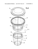 Two Part Container Adapted To Separately Hold Consumable Foodstuffs diagram and image