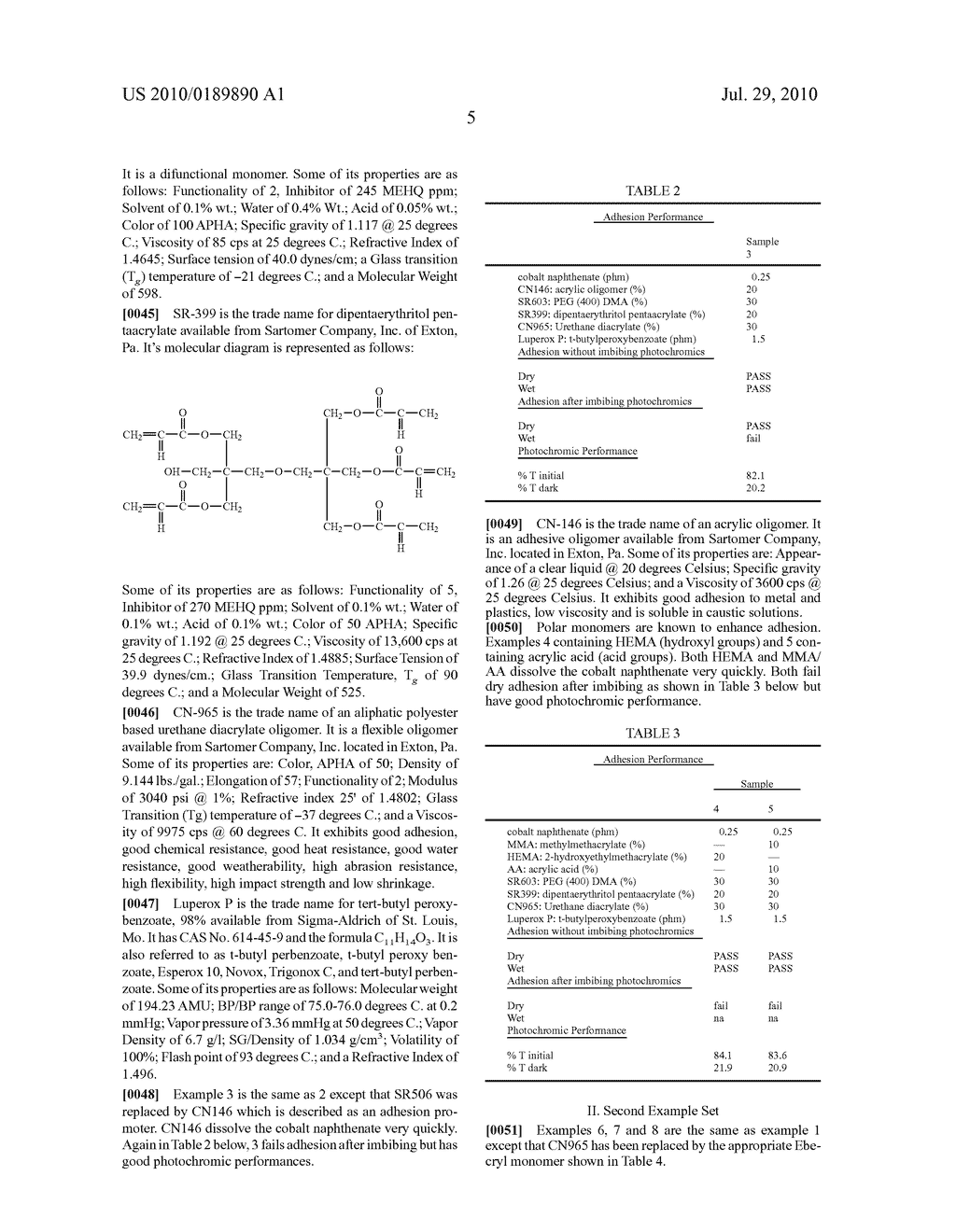 HIGH ADHESION ACRYLATE COATINGS F0R A PHOTOCHROMIC OPHTHALMIC LENS - diagram, schematic, and image 07