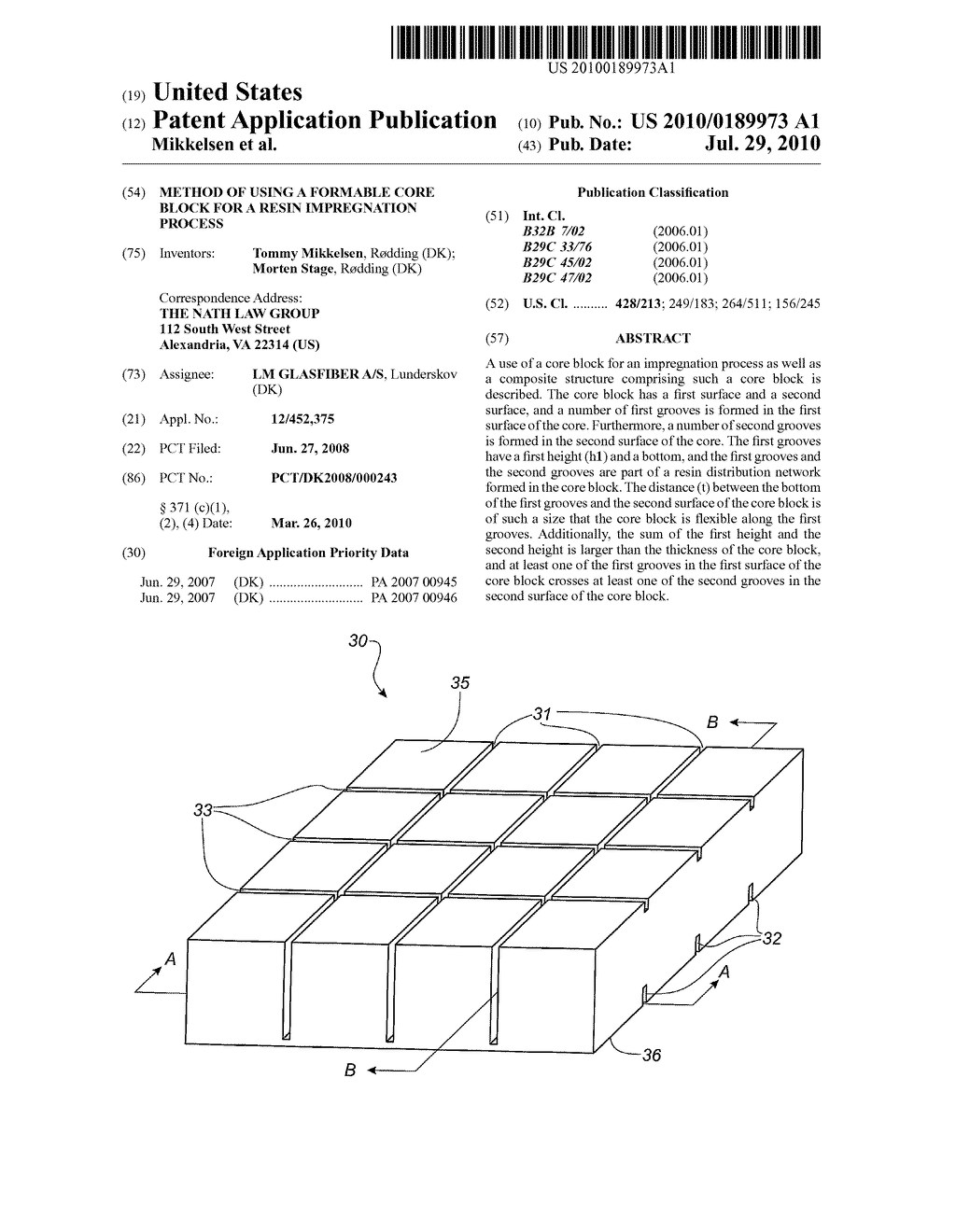 Method of Using a Formable Core Block for a Resin Impregnation Process - diagram, schematic, and image 01