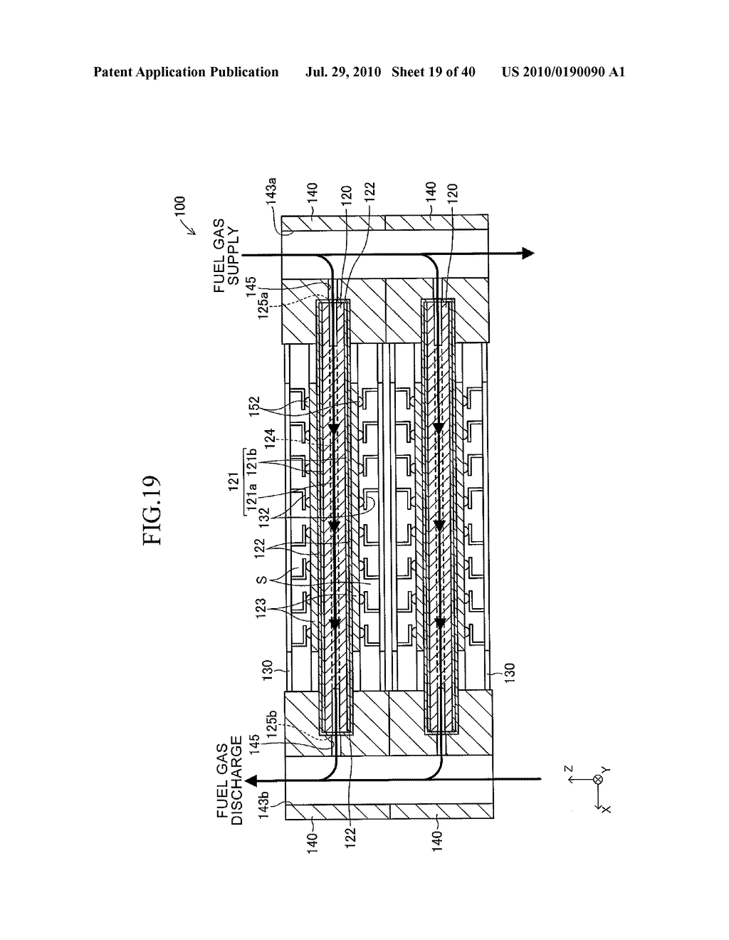 STACK STRUCTURE OF SOLID OXIDE FUEL CELL APPARATUS - diagram, schematic, and image 20