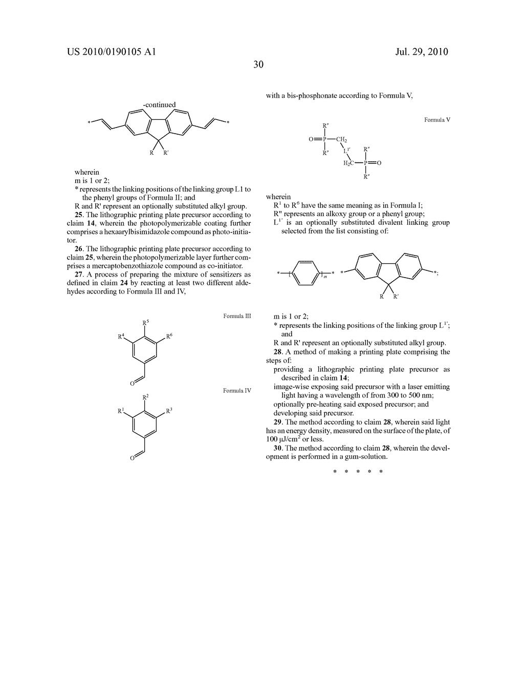 LITHOGRAPHIC PRINTING PLATE PRECURSOR - diagram, schematic, and image 31