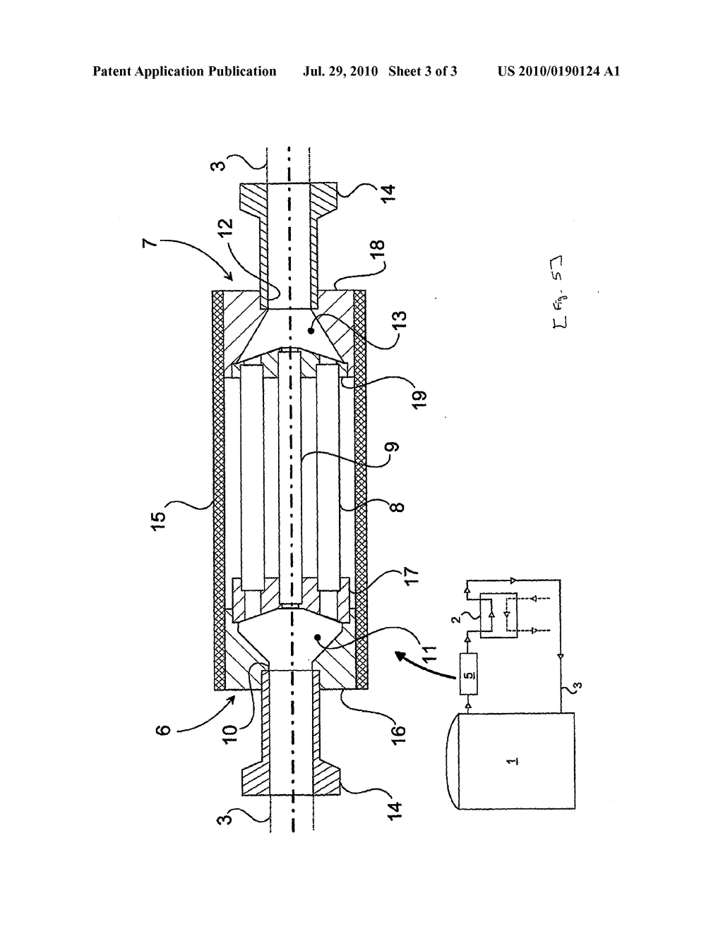 DEVICE FOR PRODUCING HEAT BY CIRCULATING A FLUID UNDER PRESSURE THROUGH A PLURALITY OF TUBES, AND A THERMODYNAMIC SYSTEM IMPLEMENTING SUCH A DEVICE - diagram, schematic, and image 04
