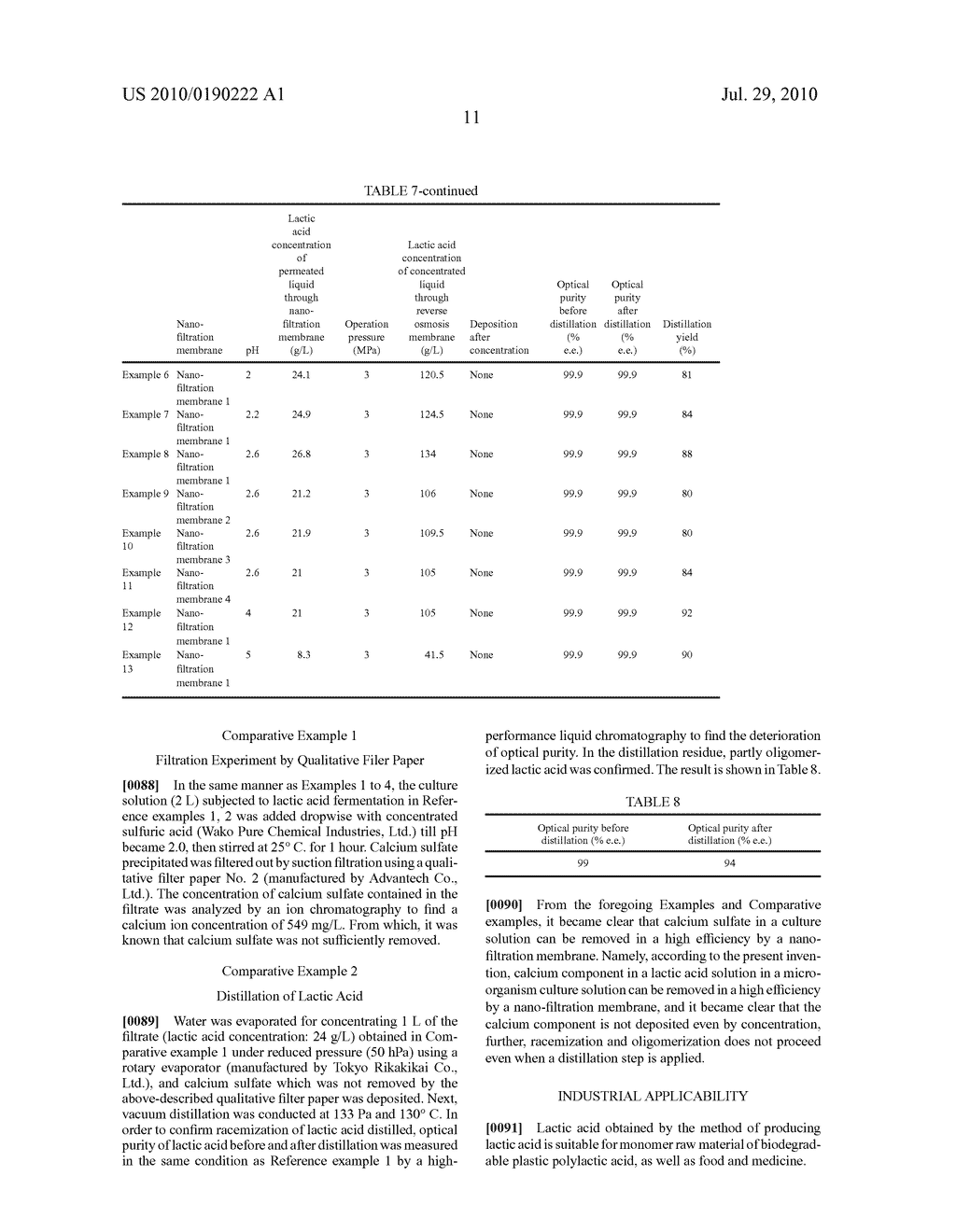 LACTIC ACID PRODUCTION METHOD - diagram, schematic, and image 13