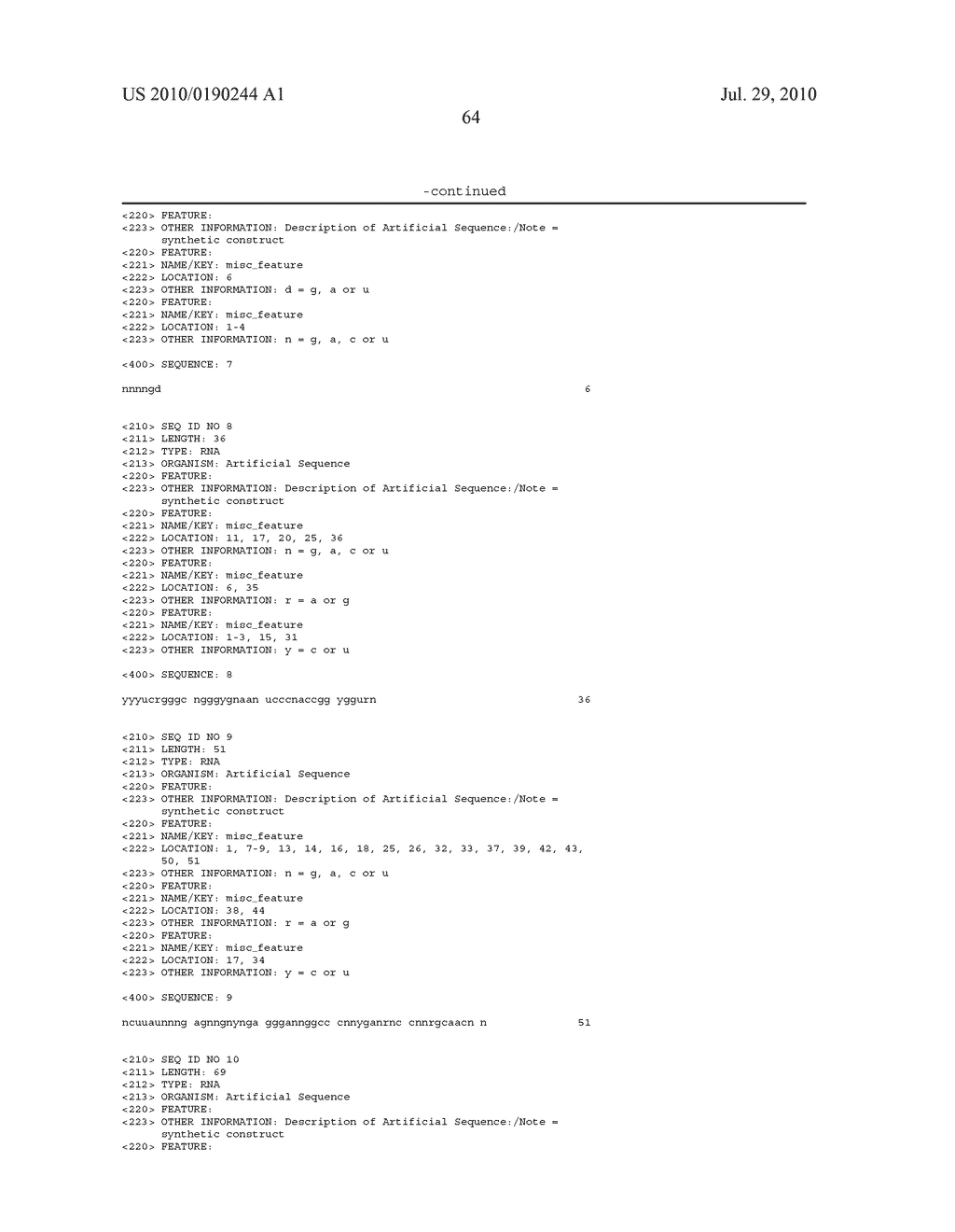 RIBOSWITCHES, METHODS FOR THEIR USE, AND COMPOSITIONS FOR USE WITH RIBOSWITCHES - diagram, schematic, and image 208