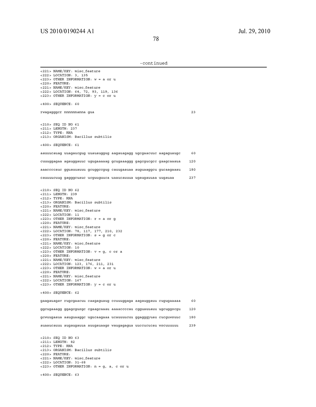 RIBOSWITCHES, METHODS FOR THEIR USE, AND COMPOSITIONS FOR USE WITH RIBOSWITCHES - diagram, schematic, and image 222