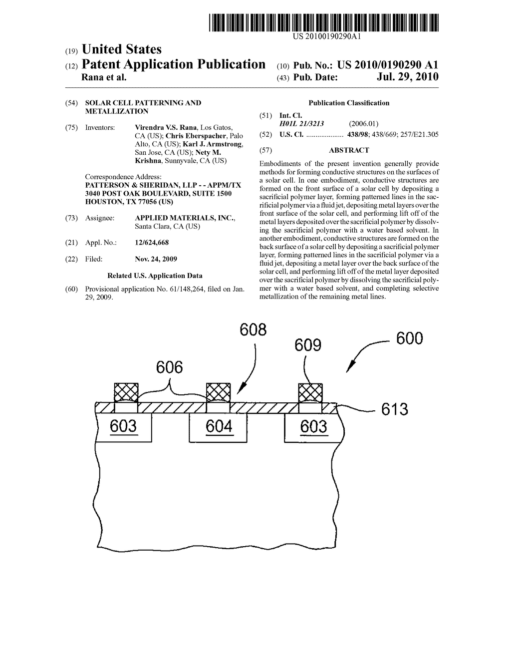 SOLAR CELL PATTERNING AND METALLIZATION - diagram, schematic, and image 01