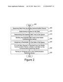 Mobile communication device for establishing automated call back diagram and image