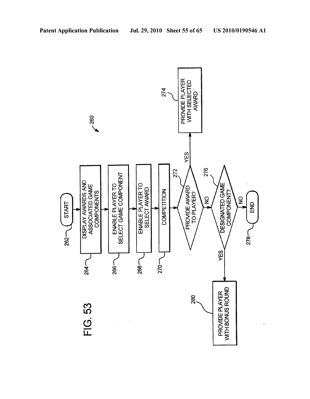 GAMING SYSTEM AND METHOD FOR ENABLING A PLAYER TO SELECT PROGRESSIVE AWARDS TO TRY FOR AND CHANCES OF WINNING PROGRESSIVE AWARDS - diagram, schematic, and image 56