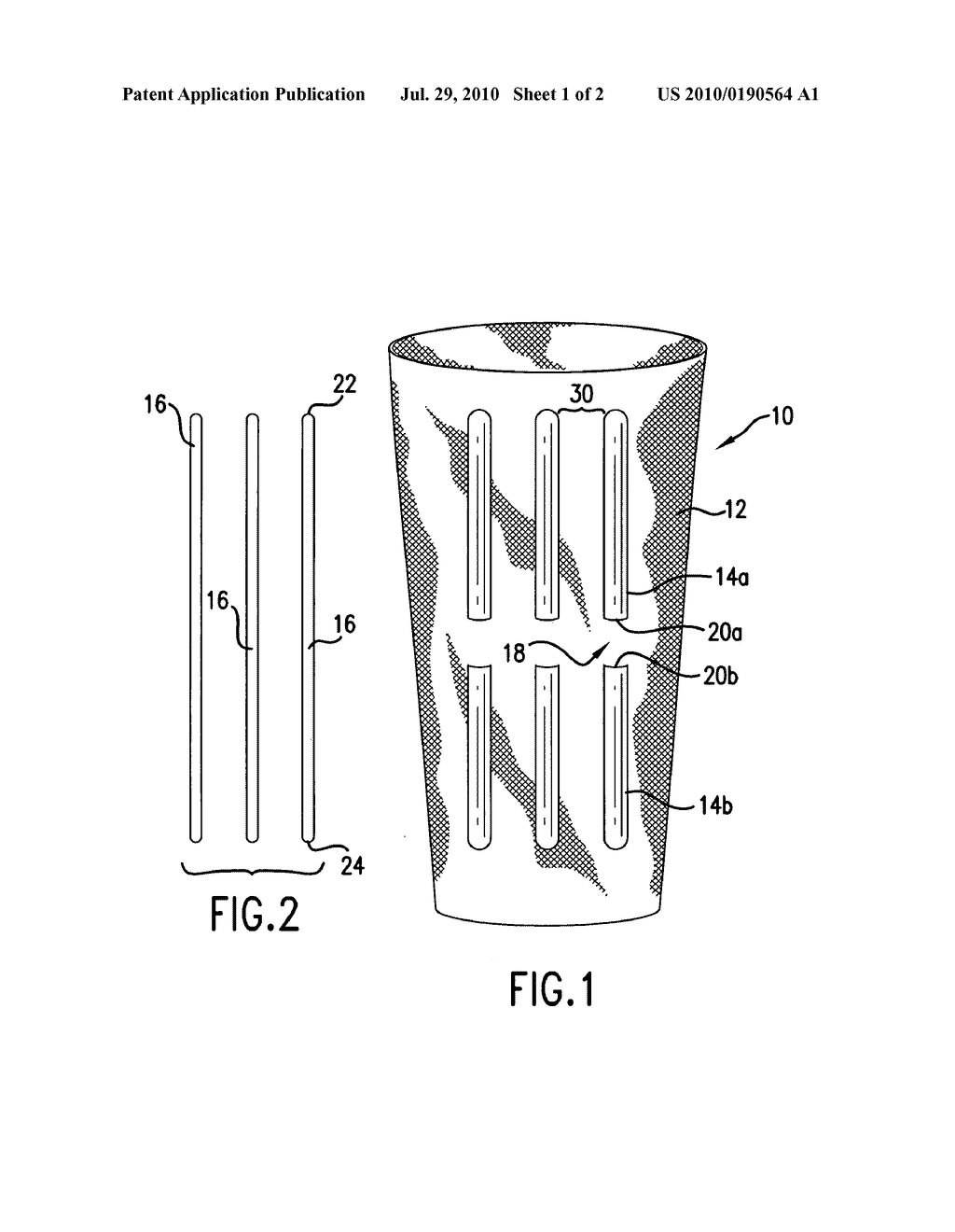 Golf support sleeve - diagram, schematic, and image 02