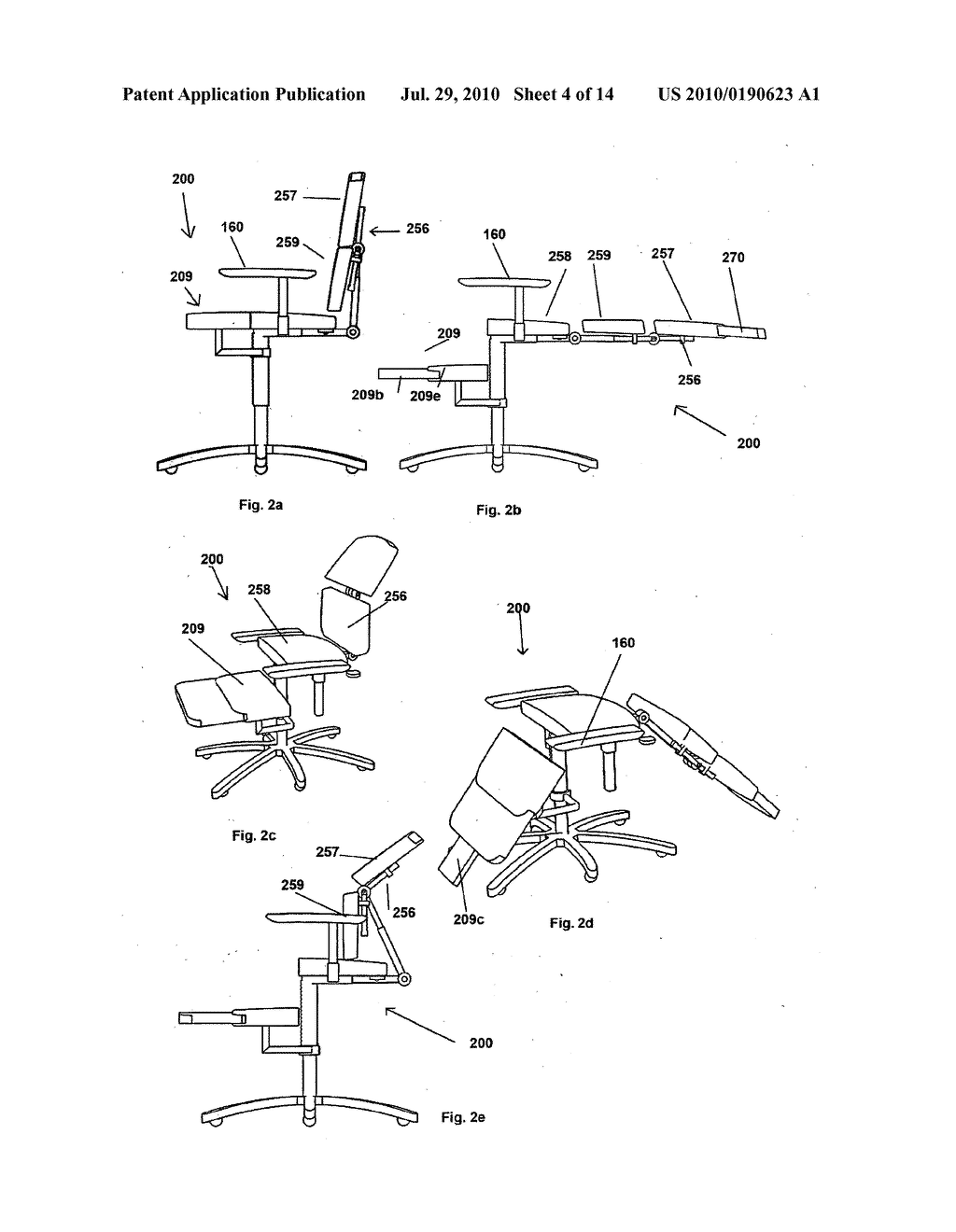 Adjustable chair for accommodating multiple body positions and methods of use thereof - diagram, schematic, and image 05