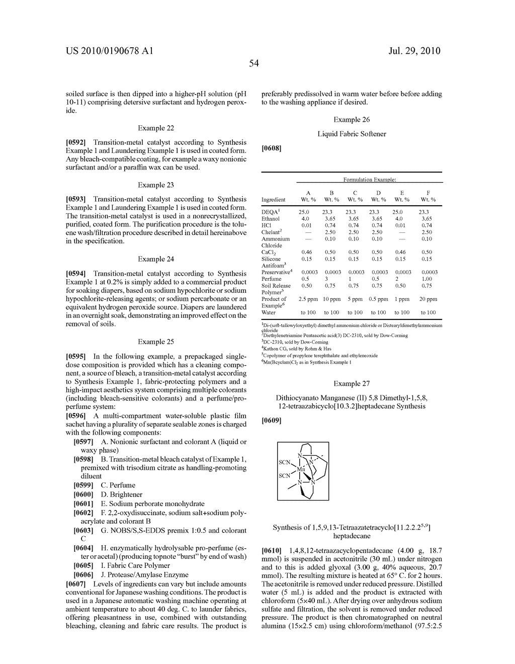 BLEACH COMPOSITIONS - diagram, schematic, and image 55