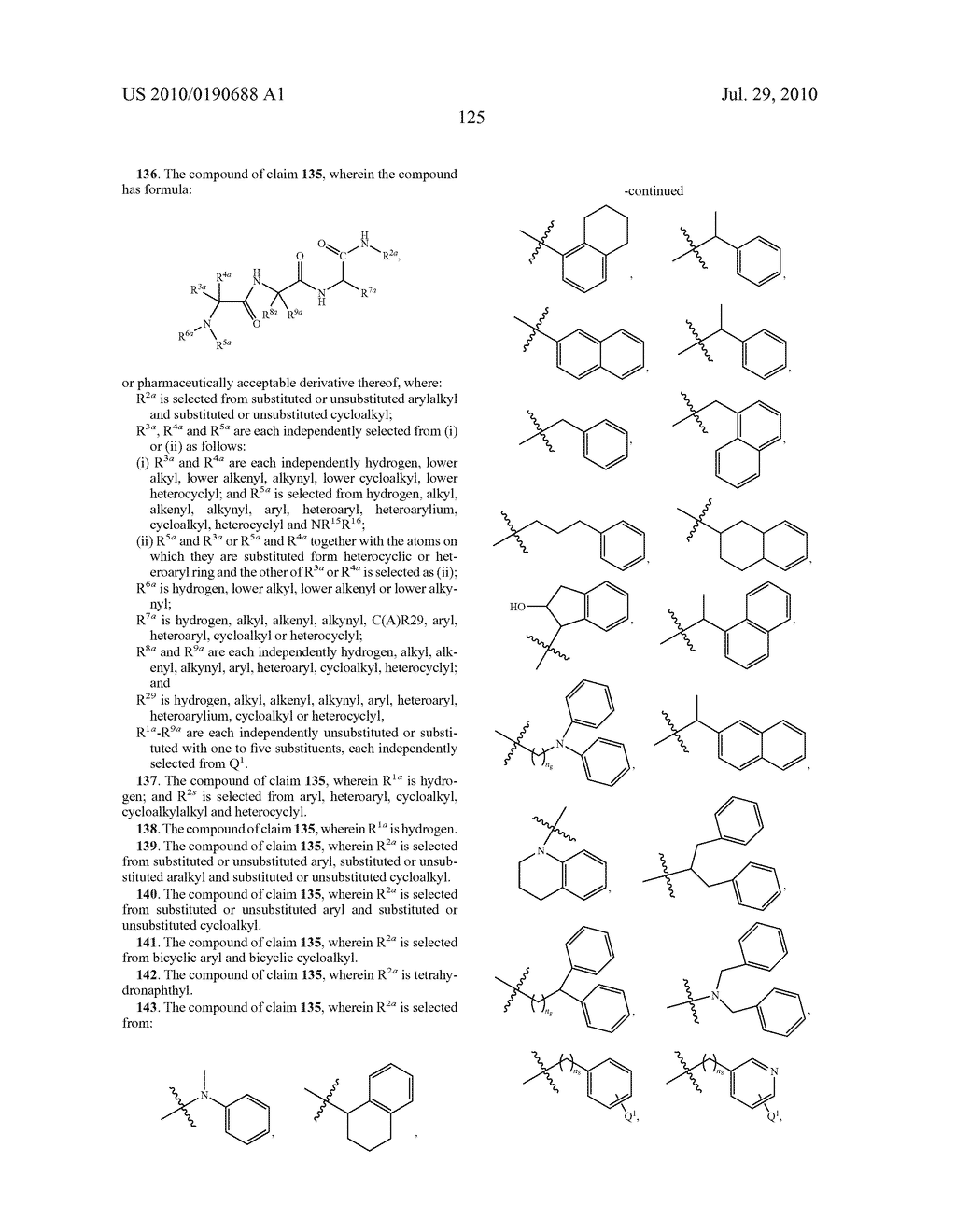 Tetrapeptide analogs - diagram, schematic, and image 126