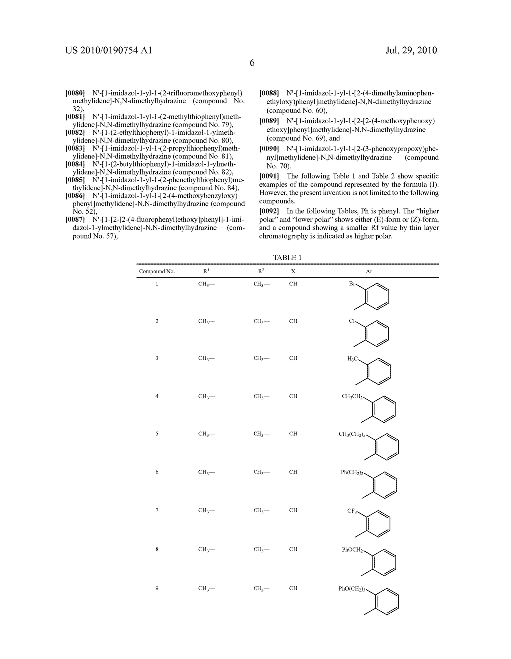 AZOLYLMETHYLIDENEHYDRAZINE DERIVATIVE AND USE THEREOF - diagram, schematic, and image 07