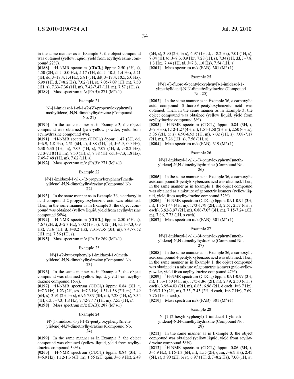 AZOLYLMETHYLIDENEHYDRAZINE DERIVATIVE AND USE THEREOF - diagram, schematic, and image 35