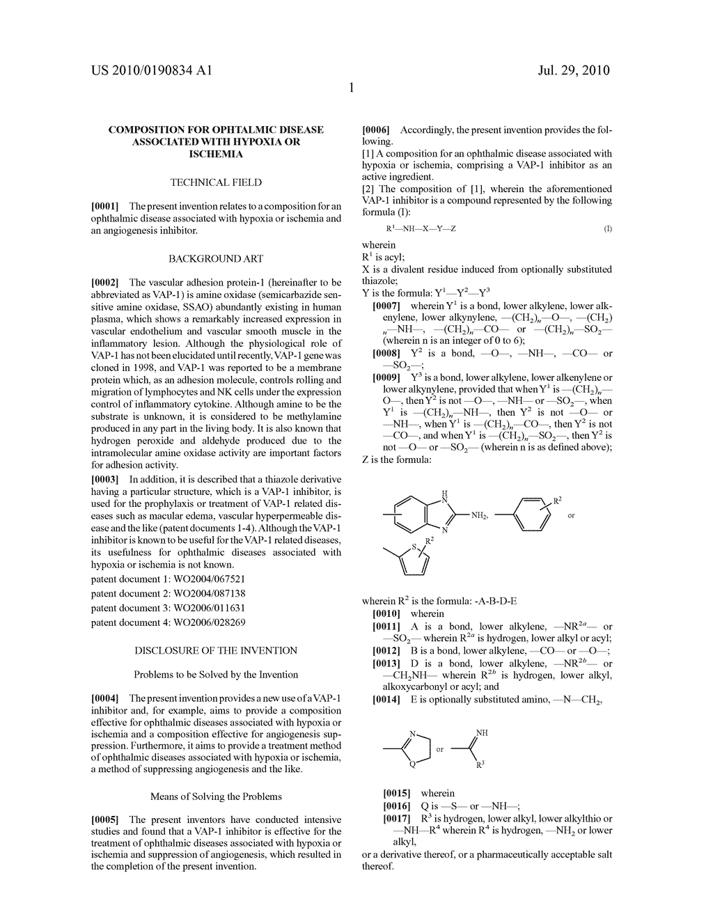 COMPOSITION FOR OPHTALMIC DISEASE ASSOCIATED WITH HYPOXIA OR ISCHEMIA - diagram, schematic, and image 02