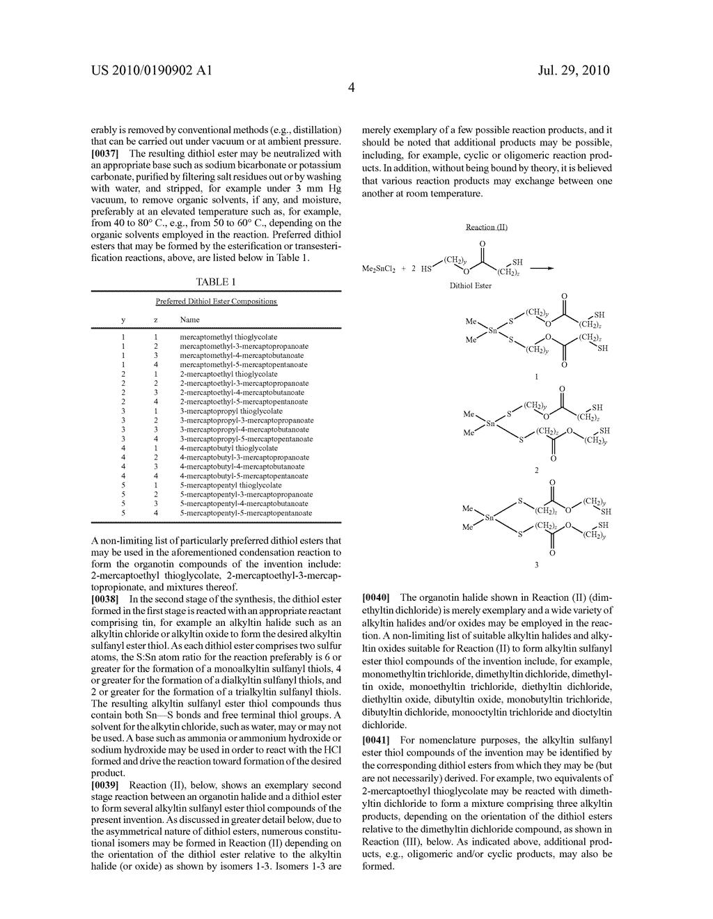 ALKYLTIN SULFANYL ESTER THIOLS - diagram, schematic, and image 05