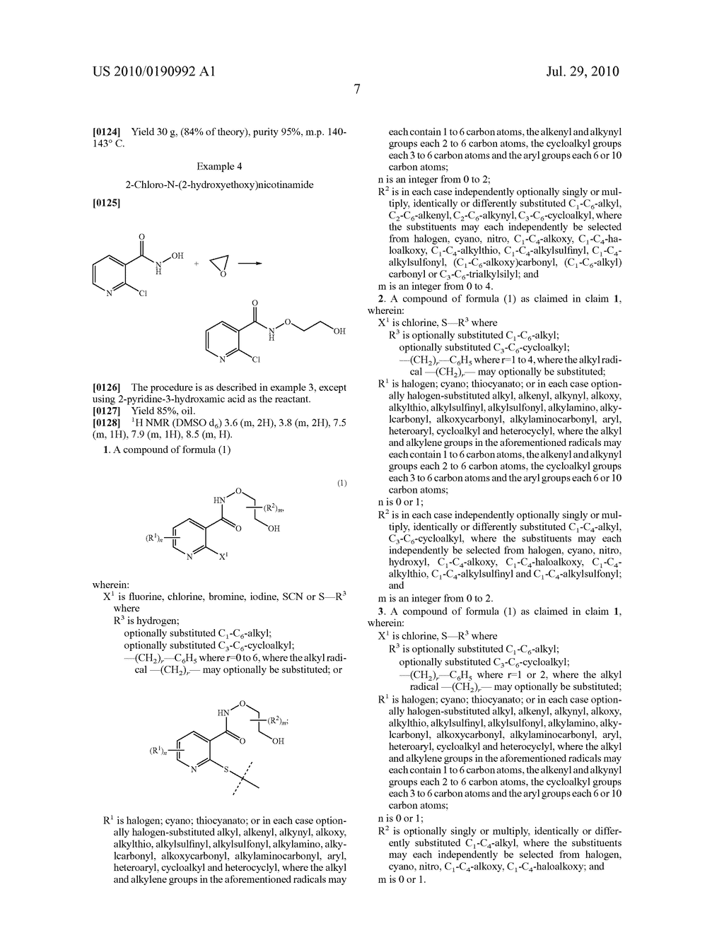 Nicotinamide derivatives as synthesis units for producing agrochemical substances, and method for the production thereof - diagram, schematic, and image 08