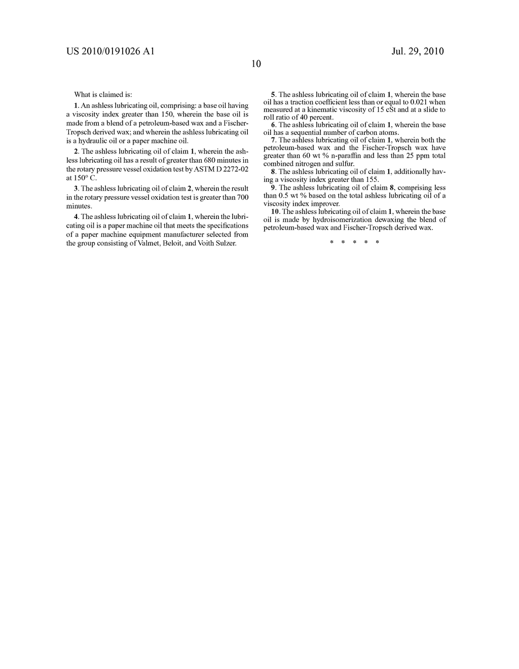 ASHLESS HYDRAULIC FLUID OR PAPER MACHINE OIL - diagram, schematic, and image 11