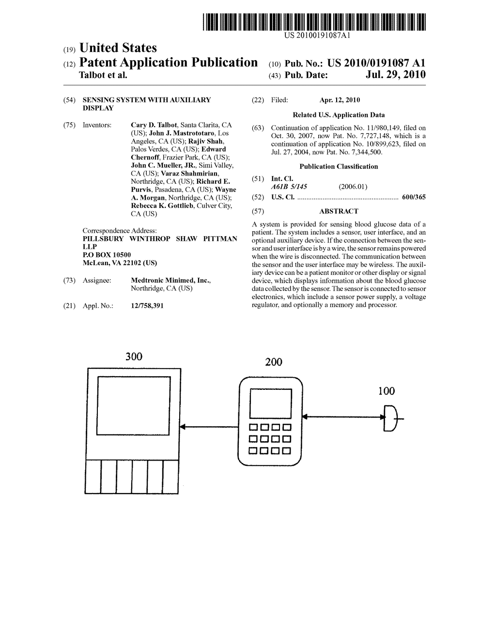 SENSING SYSTEM WITH AUXILIARY DISPLAY - diagram, schematic, and image 01