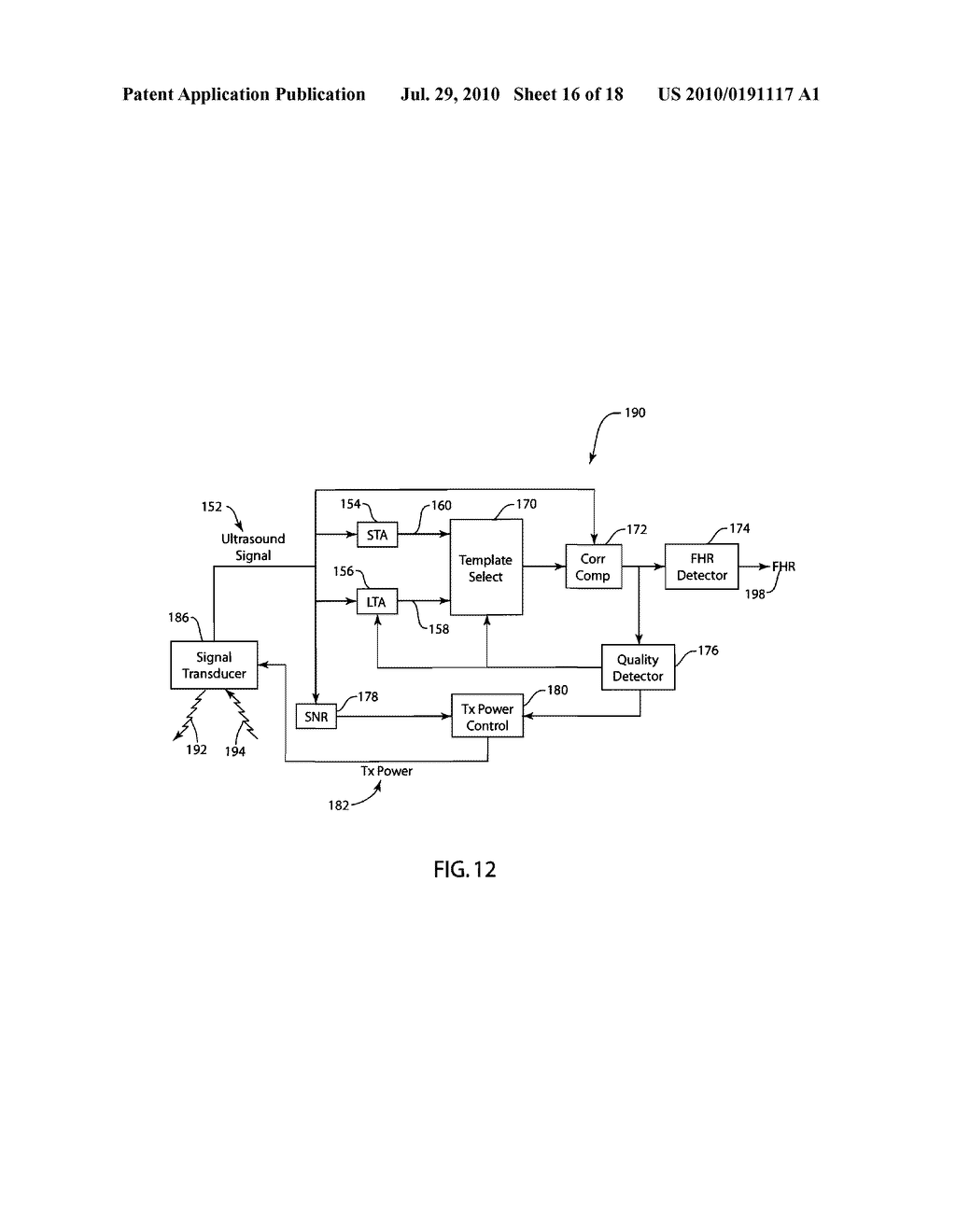 Method and Device for Controlling Transmission Power of an Active Transducer - diagram, schematic, and image 17