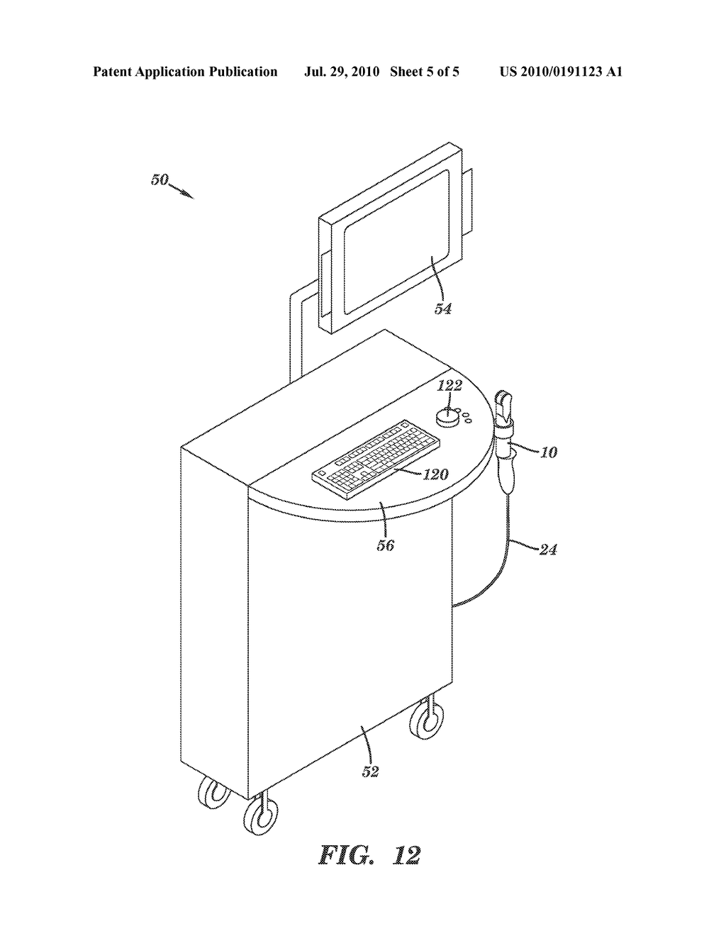 ULTRASONIC PROBE DEVICE AND SYSTEM AND METHODS OF GENERATING ULTRASONIC IMAGES - diagram, schematic, and image 06