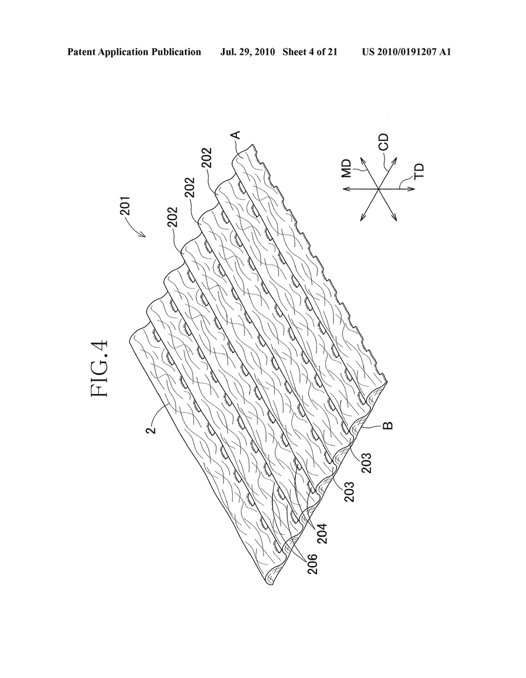 NONWOVEN FABRIC AND METHOD FOR MAKING THE SAME - diagram, schematic, and image 05