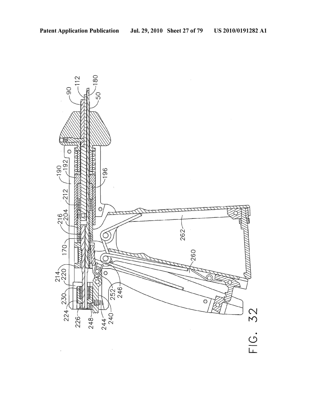 Surgical Stapler For Applying A Large Staple Through A Small Delivery Port And A Method of Using The Stapler To Secure A Tissue Fold - diagram, schematic, and image 28