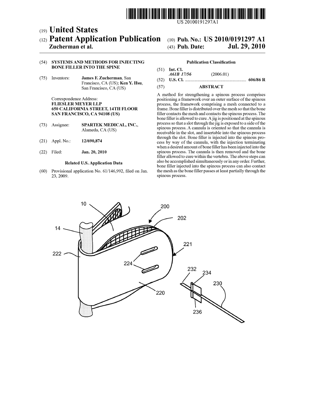 SYSTEMS AND METHODS FOR INJECTING BONE FILLER INTO THE SPINE - diagram, schematic, and image 01