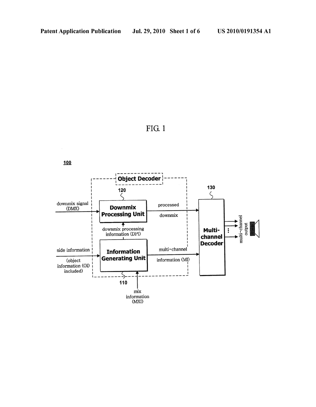METHOD AND AN APPARATUS FOR PROCESSING AN AUDIO SIGNAL - diagram, schematic, and image 02