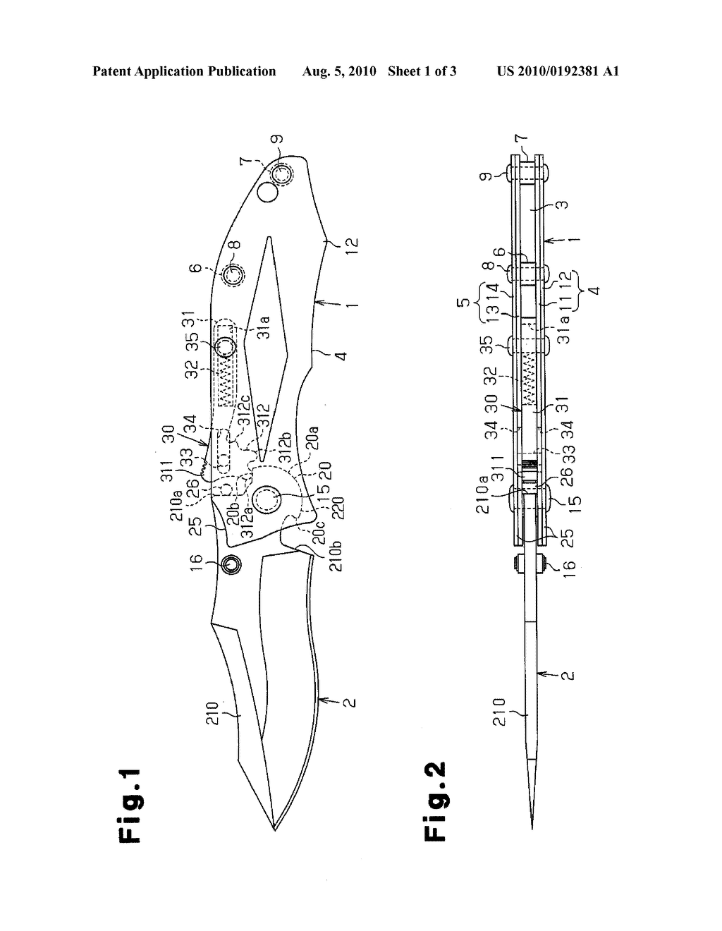 FOLDING KNIFE WITH BLADE OPEN ASSISTING FUNCTION - diagram, schematic, and image 02