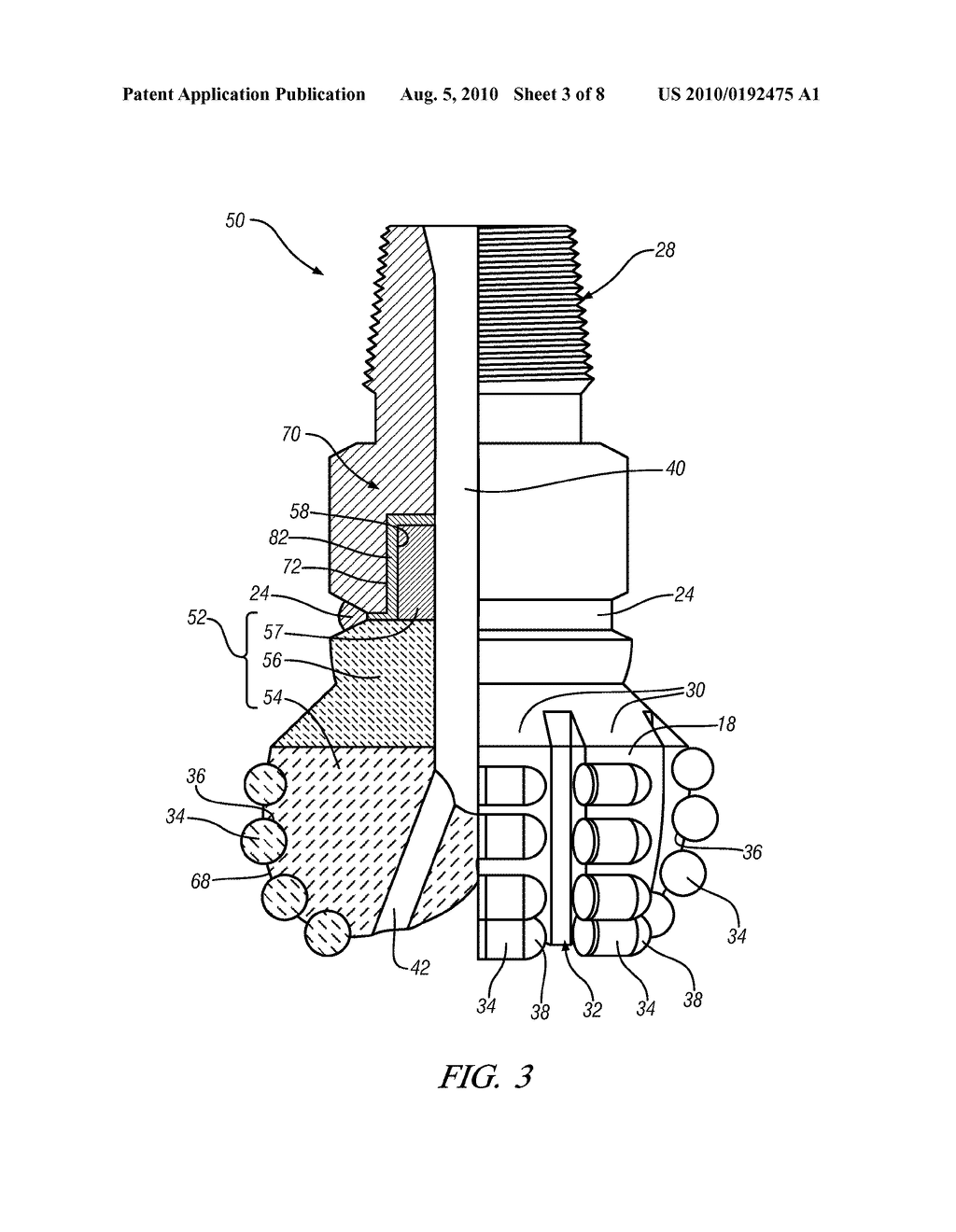 METHOD OF MAKING AN EARTH-BORING METAL MATRIX ROTARY DRILL BIT - diagram, schematic, and image 04