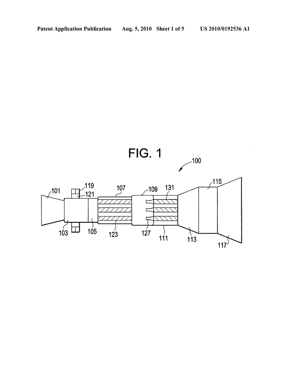 GROUND-BASED SIMPLE CYCLE PULSE DETONATION COMBUSTOR BASED HYBRID ENGINE FOR POWER GENERATION - diagram, schematic, and image 02