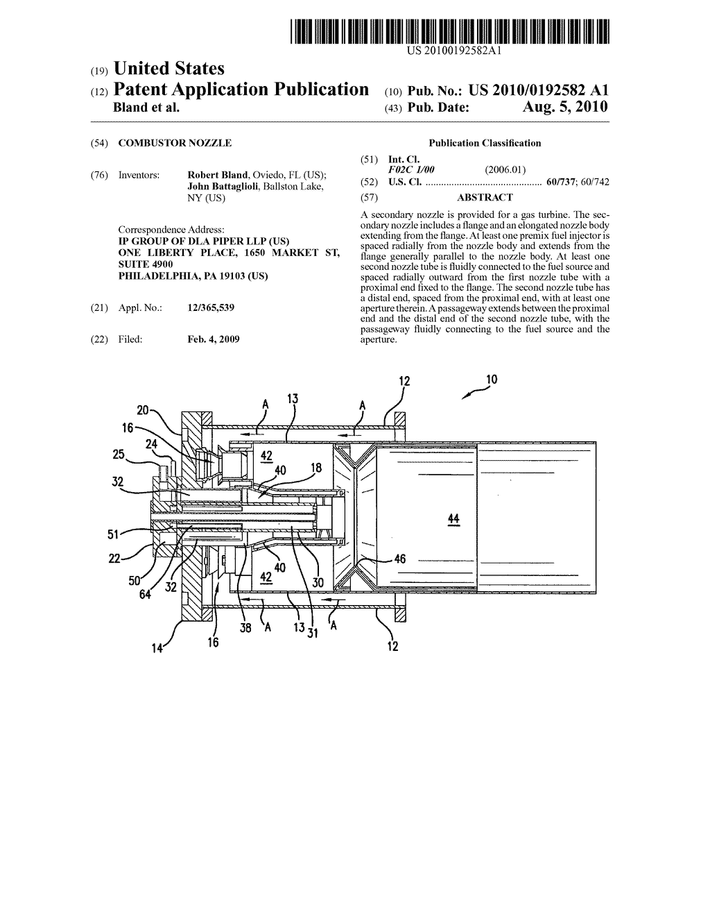 COMBUSTOR NOZZLE - diagram, schematic, and image 01