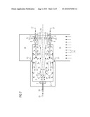 Non-rotational stabilization of the flame of a premixing burner diagram and image