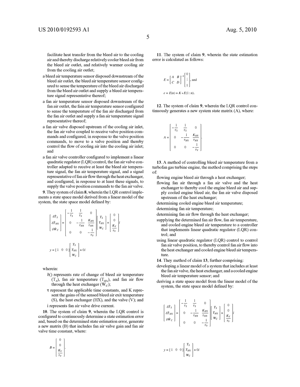 LINEAR QUADRATIC REGULATOR CONTROL FOR BLEED AIR SYSTEM FAN AIR VALVE - diagram, schematic, and image 10