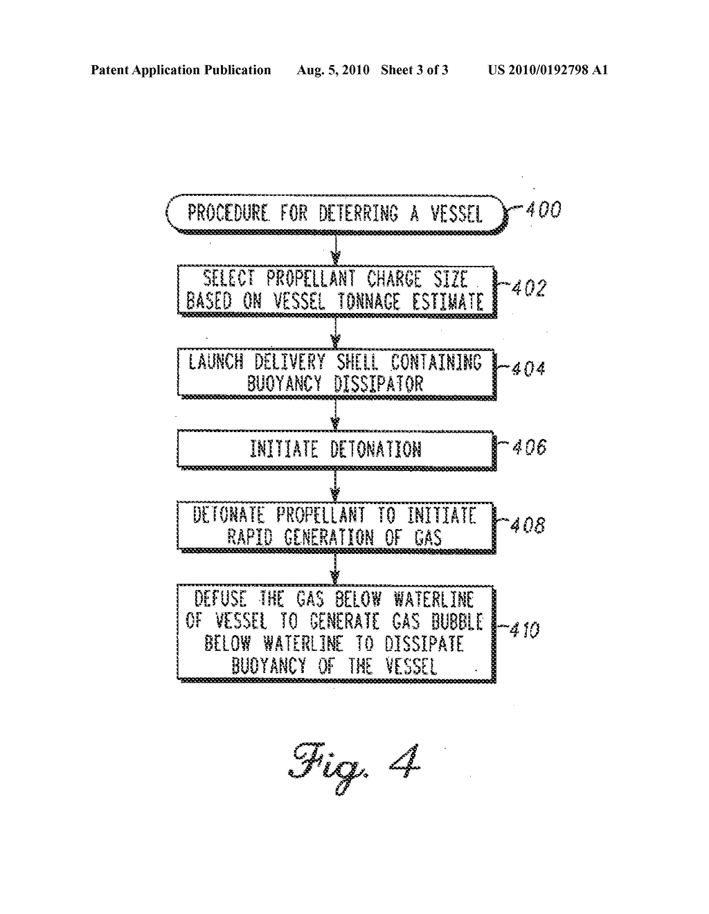 BUOYANCY DISSIPATER AND METHOD TO DETER AN ERRANT VESSEL - diagram, schematic, and image 04