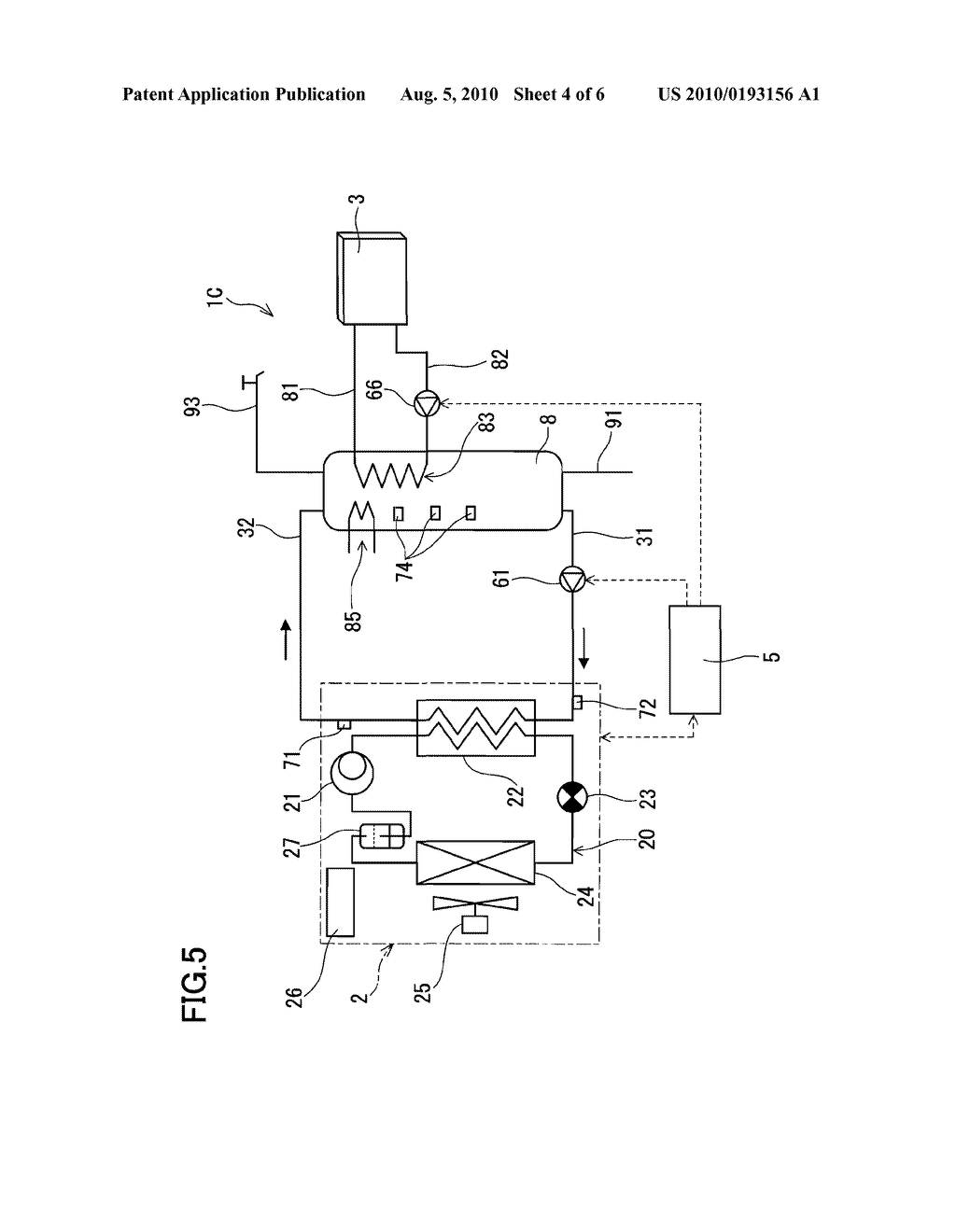 LIQUID CIRCULATION HEATING SYSTEM AND METHOD OF CONTROLLING THE SAME - diagram, schematic, and image 05