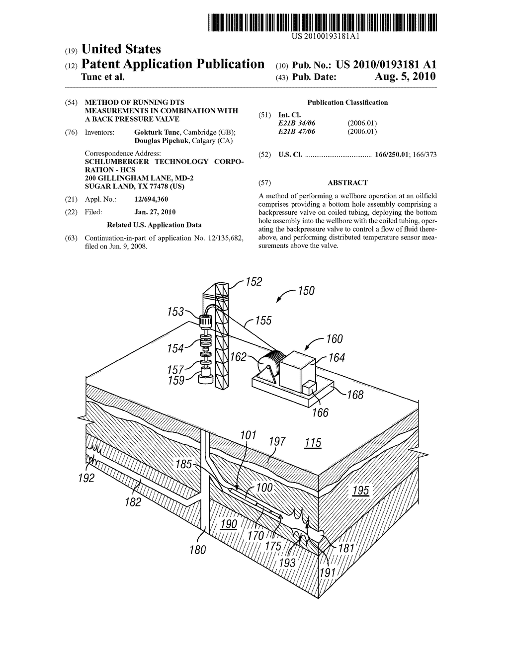 METHOD OF RUNNING DTS MEASUREMENTS IN COMBINATION WITH A BACK PRESSURE VALVE - diagram, schematic, and image 01