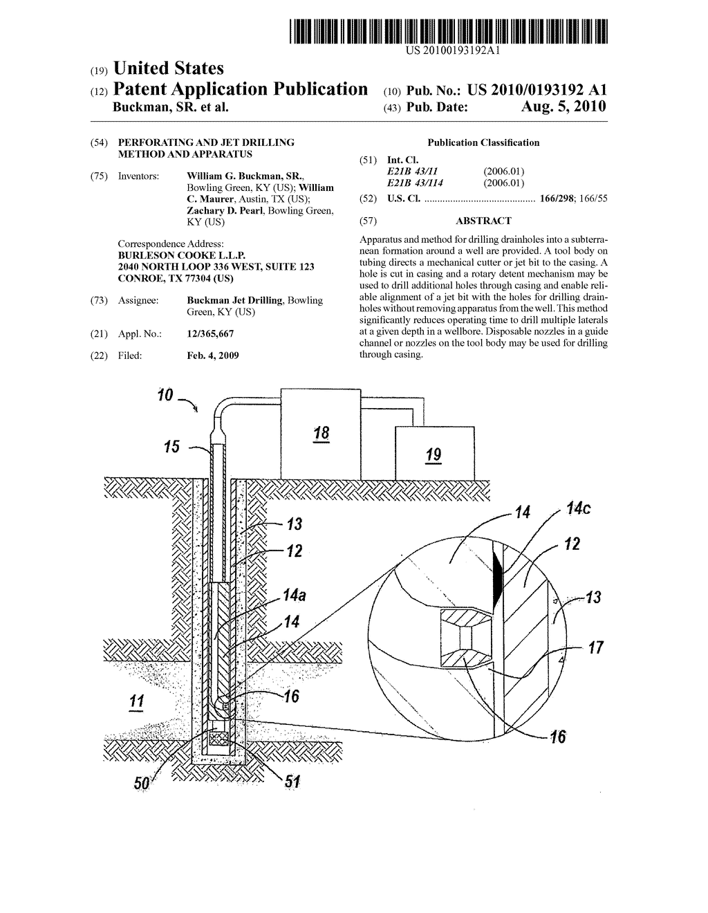 Perforating and Jet Drilling Method and Apparatus - diagram, schematic, and image 01