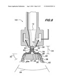 Fire Suppression System Using Emitter with Closed End Cavity Deflector diagram and image