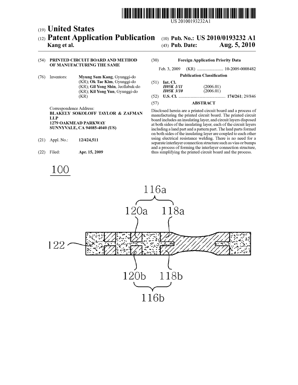 PRINTED CIRCUIT BOARD AND METHOD OF MANUFACTURING THE SAME - diagram, schematic, and image 01