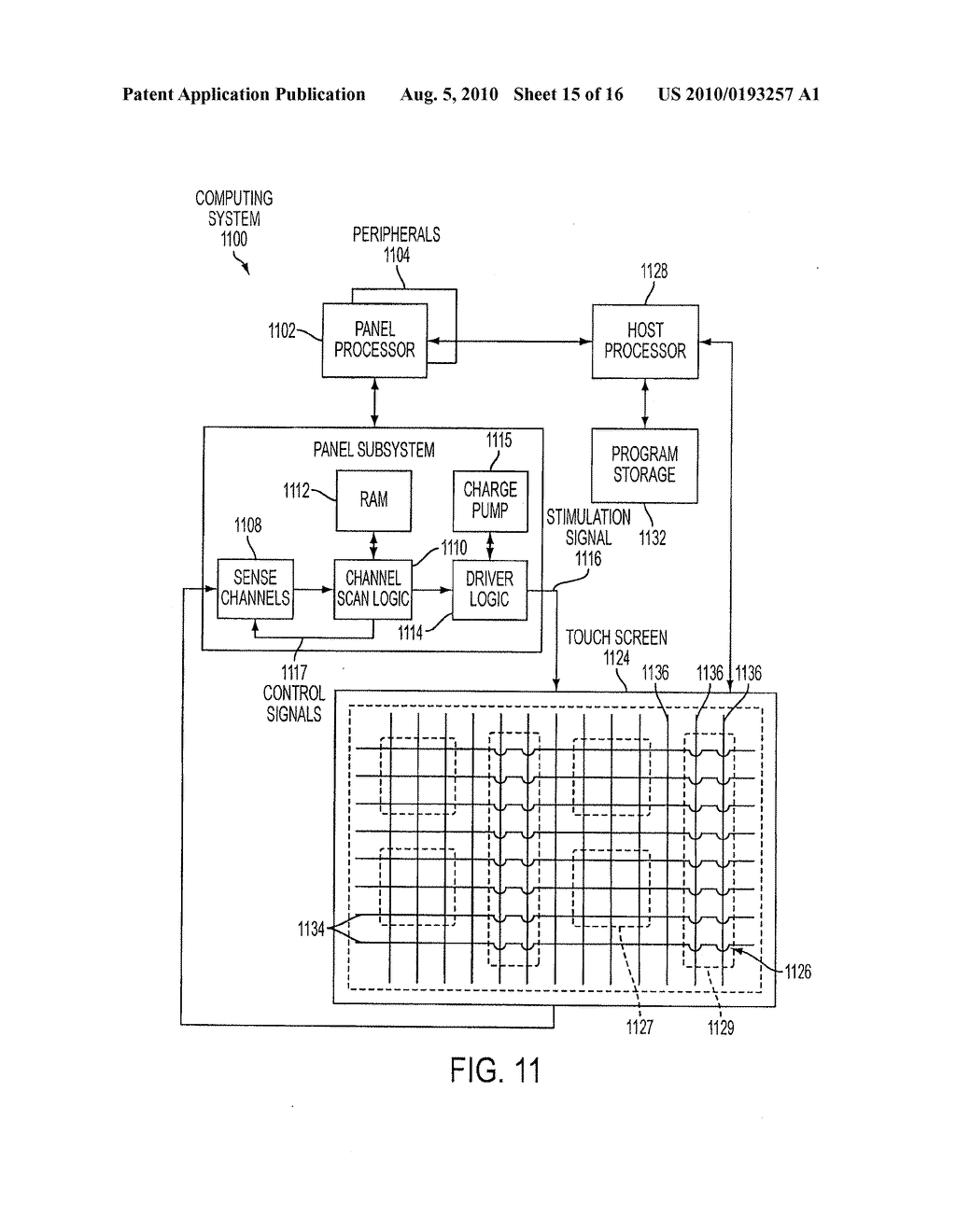 TOUCH SENSOR PANELS WITH REDUCED STATIC CAPACITANCE - diagram, schematic, and image 16