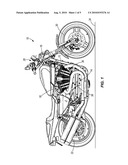 CYLINDER HEAD COOLING SYSTEM FOR A MOTORCYCLE diagram and image