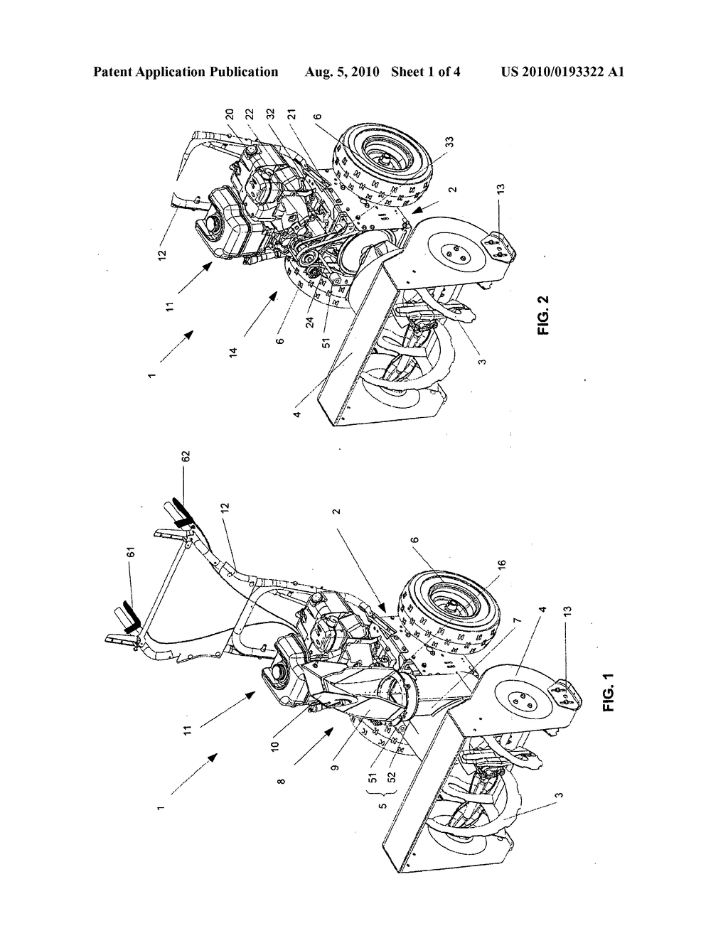 Snowthrower Belt-Driven Chute Rotation System - diagram, schematic, and image 02