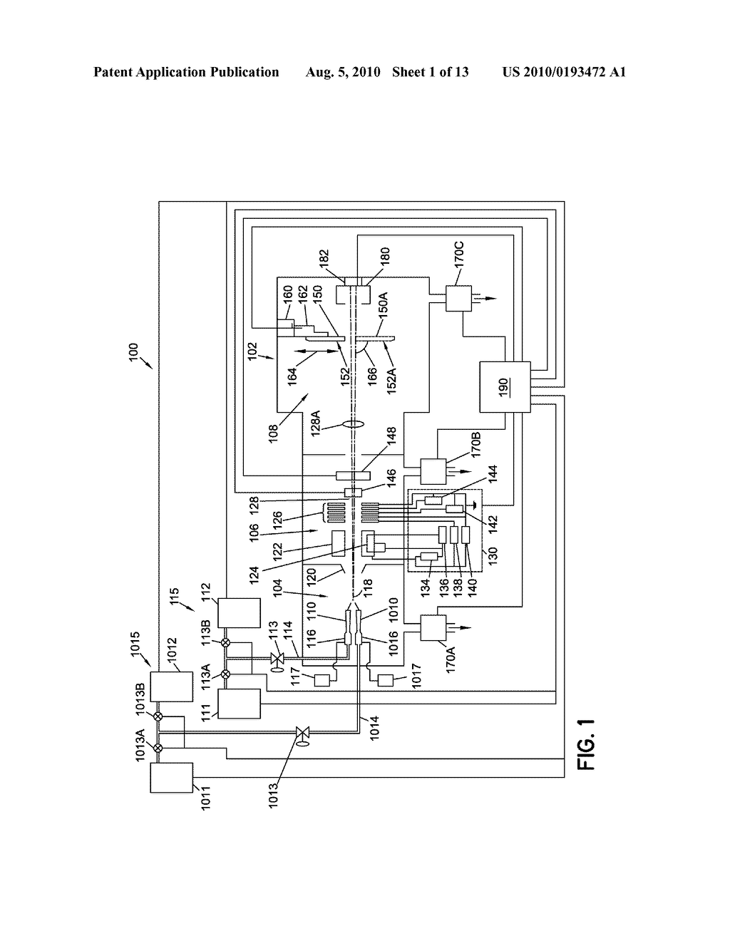 MULTIPLE NOZZLE GAS CLUSTER ION BEAM PROCESSING SYSTEM AND METHOD OF OPERATING - diagram, schematic, and image 02