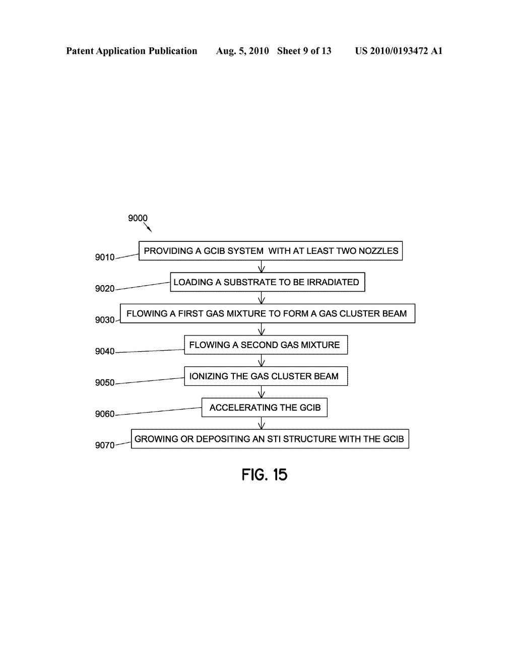 MULTIPLE NOZZLE GAS CLUSTER ION BEAM PROCESSING SYSTEM AND METHOD OF OPERATING - diagram, schematic, and image 10