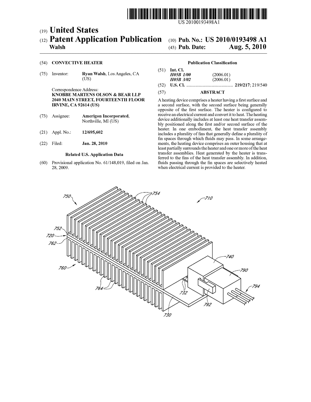 CONVECTIVE HEATER - diagram, schematic, and image 01