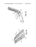  BLISTER PACK DEVICE AND A METHOD OF EJECTING A UNIT DOSAGE FROM A BLISTER PACK USING THE DEVICE diagram and image